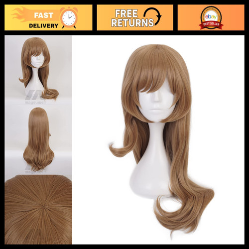 Long wavy light brown - wavy, wig