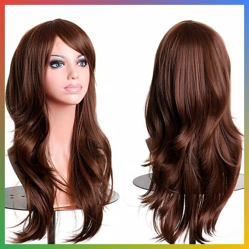 Long wavy wig dark - wig, heat