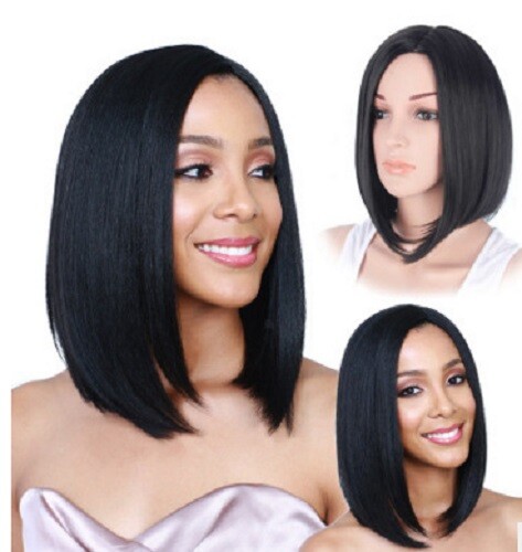Black shoulder length - shoulder,