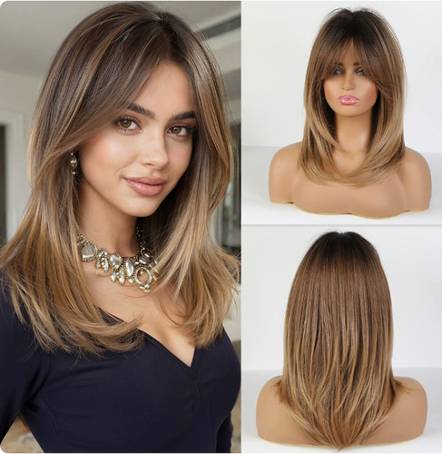 Shoulder length straight - shoulder,