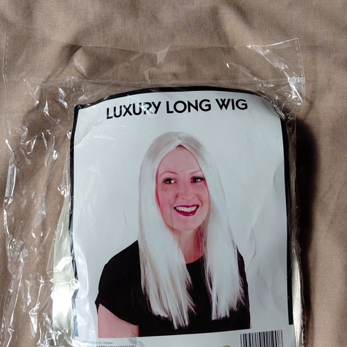 Long white straight - long,