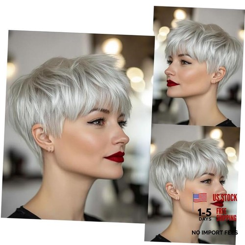Short pixie cut wig with - short,