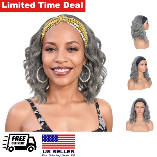 Silver grey short wavy - silver,