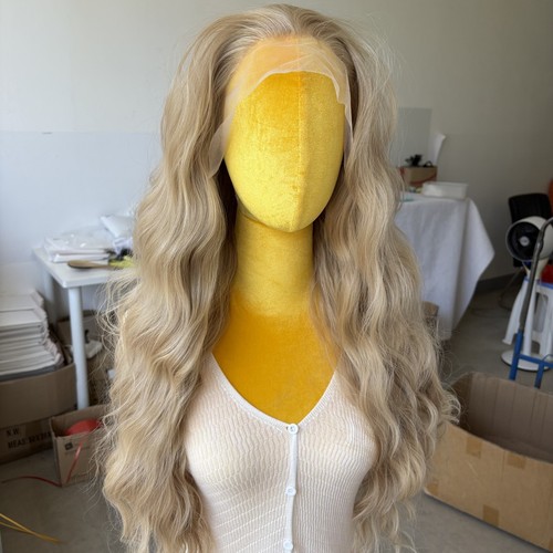 Mixed blonde long wavy 13x4 - blonde,