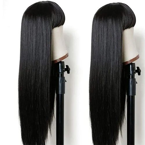 Long straight wig with - wig,