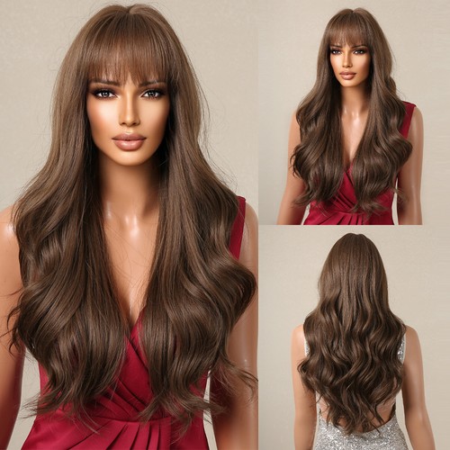 Layered brown long - layered,