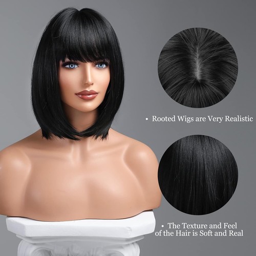 Synthetic hair off black dress - hair,