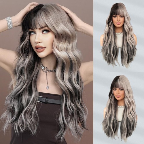 7jhh wigs long - wigs, silver
