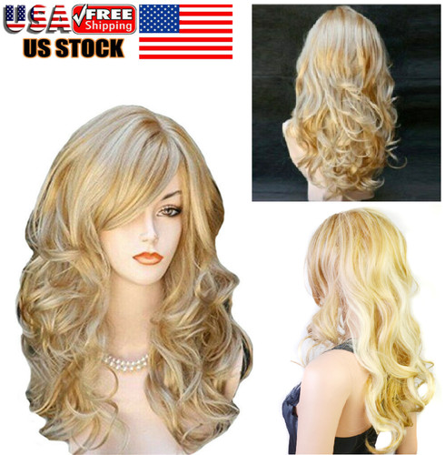 Long curly hair wig heat - wig,