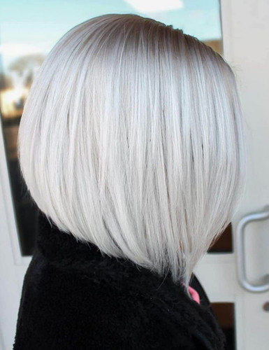 Short ombre white blonde - ombre,