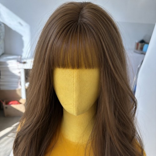 Long straight low shine brown - straight,