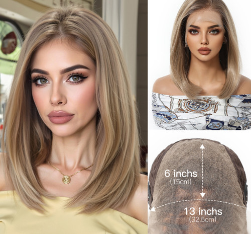 Shoulder length rooted - shoulder,