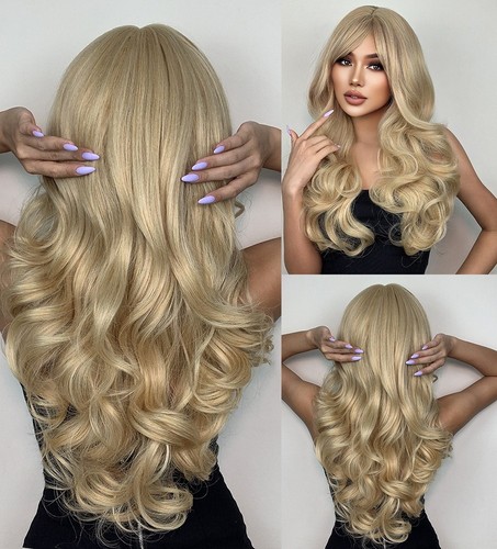 Long wavy synthetic - synthetic, hair