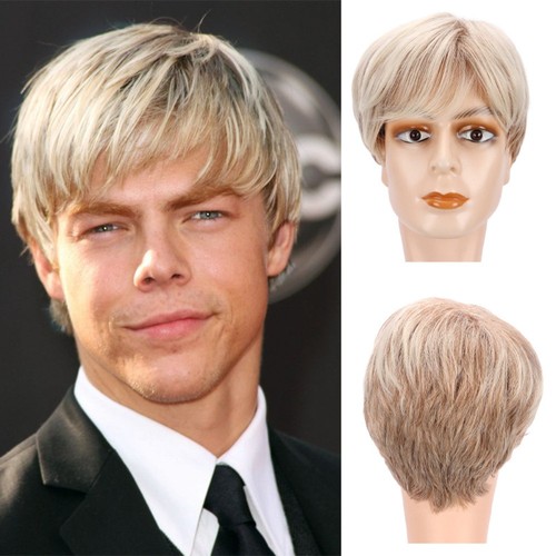 Men wigs short gold - wigs, hair