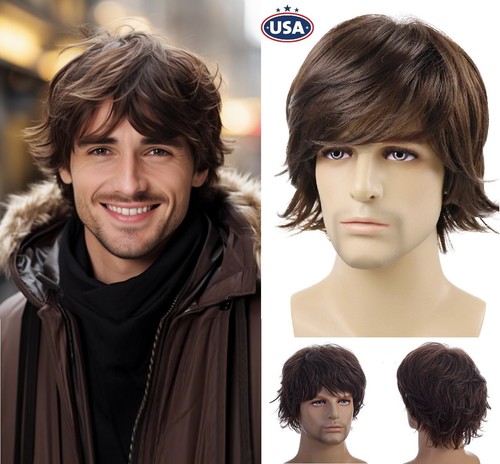 Men short brown - short, natural