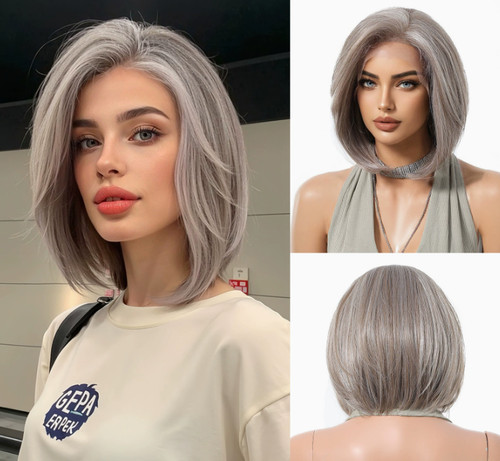 Medium bob gray mix mono - medium,