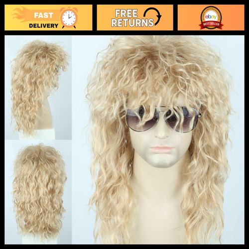 80s mullet wig - mullet, men