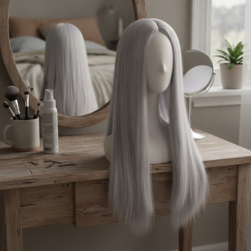 Inch silver long straight - silver,
