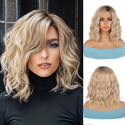 Blonde gold brown short - gold,