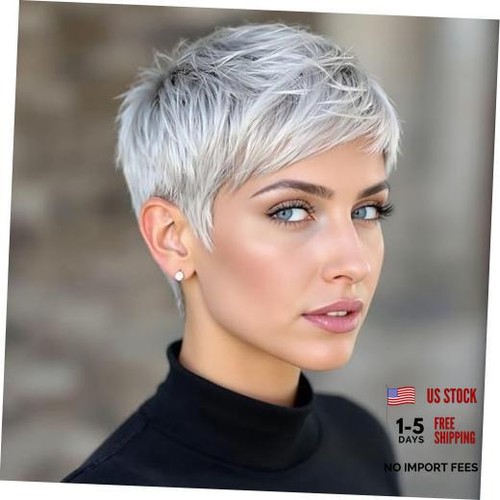 Platinum pixie cut synthetic - platinum,