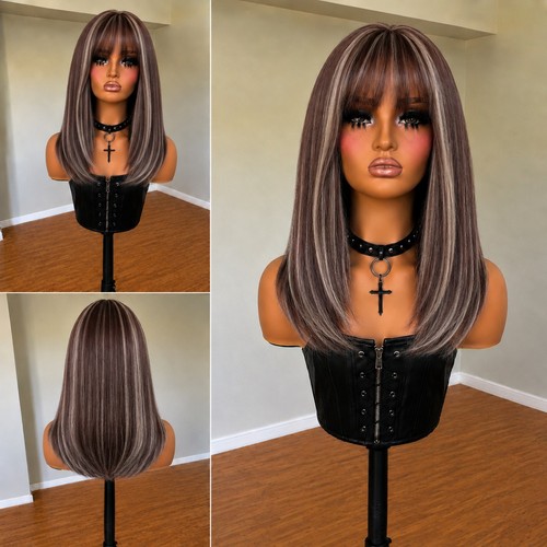 Synthetic hair bob straight - synthetic,