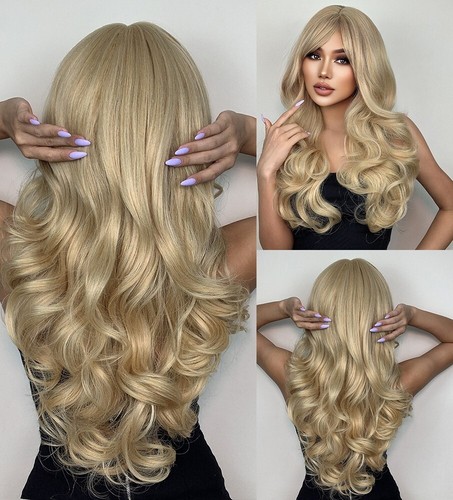 Cosplay wig with bangs - 24",