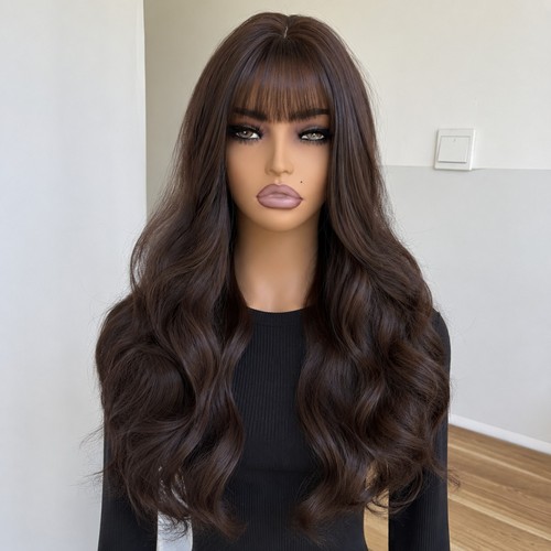 Natural cosplay wig with - wig, bangs