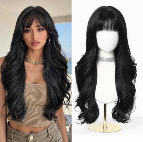 Women long wavy light - light, orange