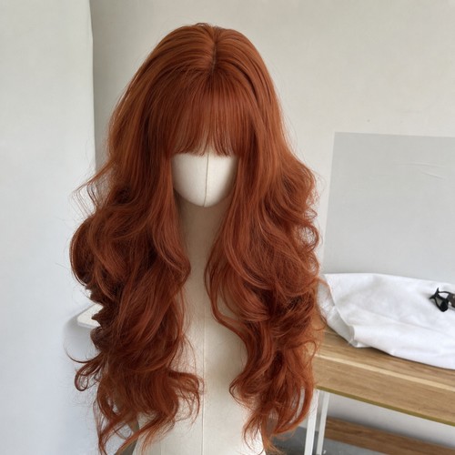 Copper red long wavy - copper,