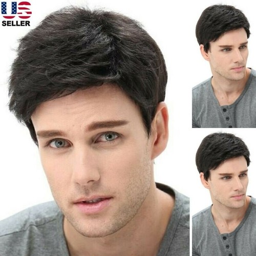 Man wig short little wavy - little,