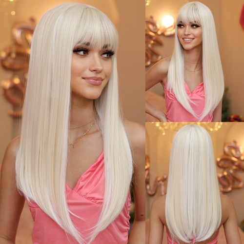 Long straight synthetic hair - long,