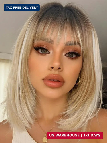 Highlight blonde layered wigs - highlight,
