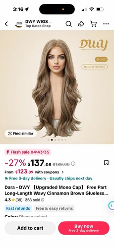 Wig women monofilament lace - wig,