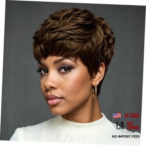 Short hair wig with bangs - with,